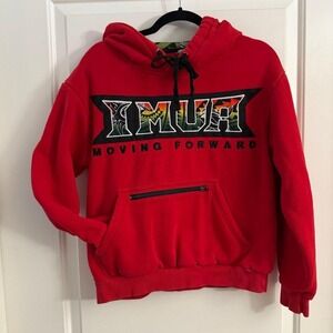 IMUA "Moving Forward" Red Men's Hooded Sweatshirt Small